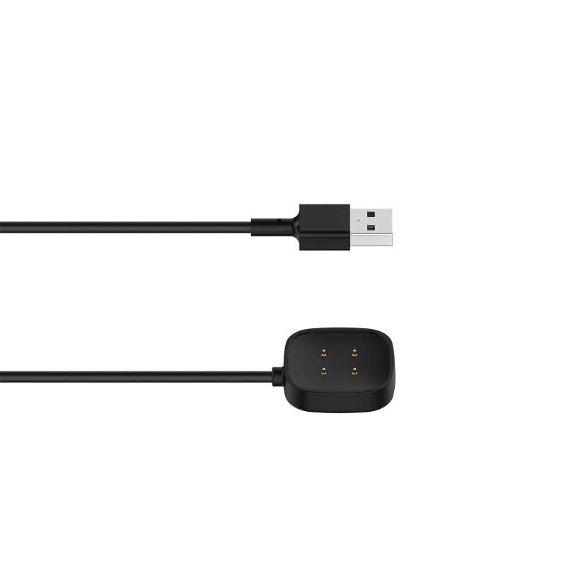1M USB Magnetic Charging Cable Dock for Fitbit Versa 3/4, Sense/Sense 2 Smartwatch - Replacement Charger with Fast Charging | Perfect for Home, Office & Travel Use
