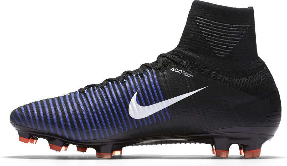 Nike Mercurial Superfly V FG Soccer Cleats - Black/Electric Green - Lightweight Football Shoes for Men - Perfect for Turf & Field Play