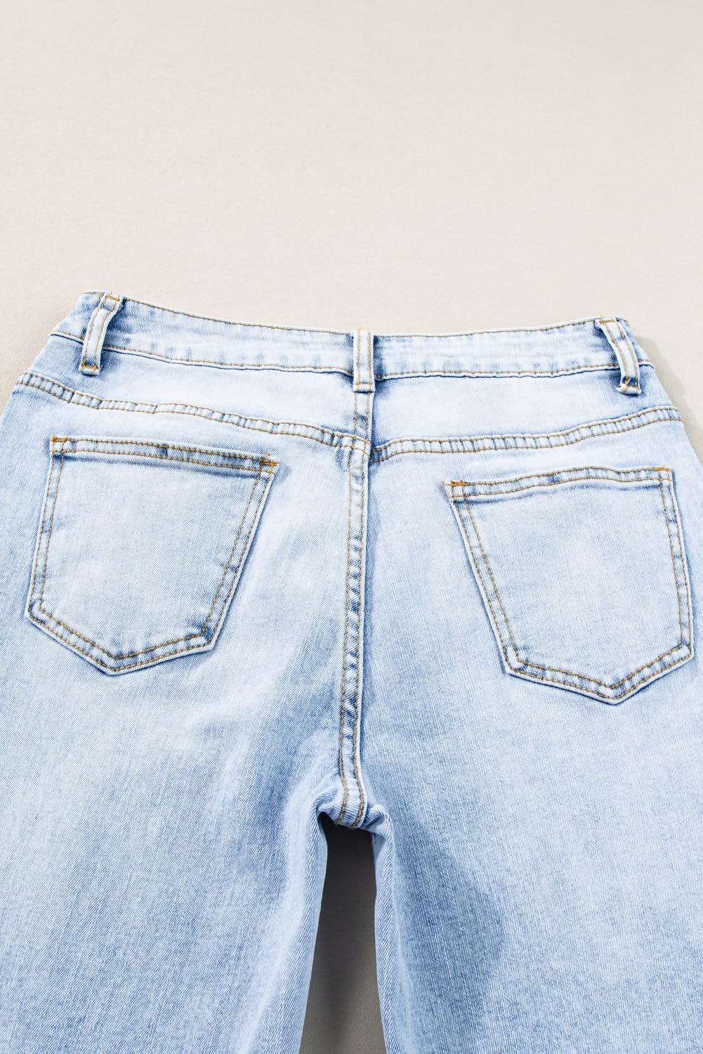 SELINK Women's High Waisted Straight Jeans - Acid Wash Blue Denim Pants for Everyday Wear | Casual, Office & Date Night Outfits