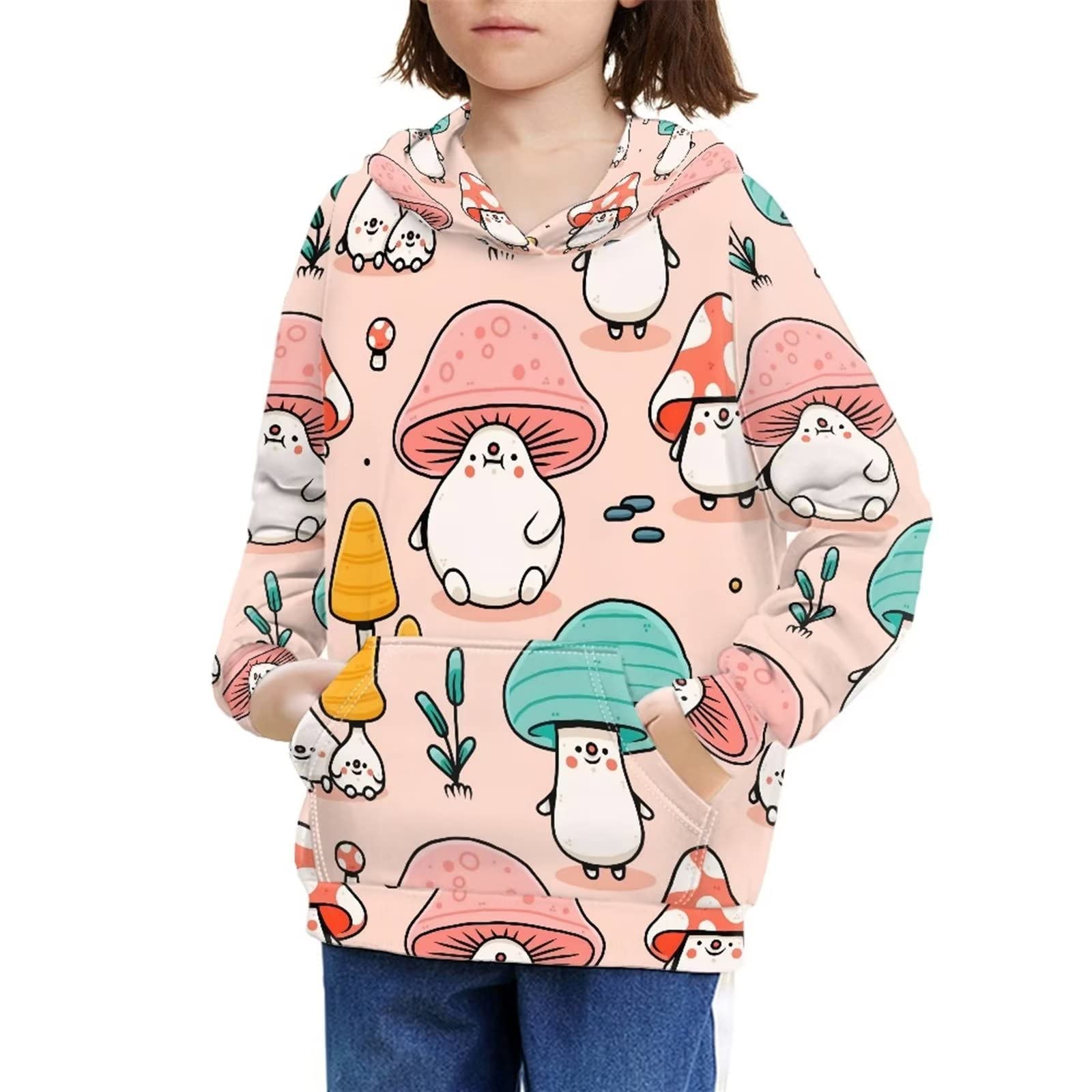 YSTARDREAM Teen Girls Hoodies with Pocket - Long Sleeve Sweatshirts for Kids | Cute & Comfortable Pullover for School, Playdates & Casual Outings