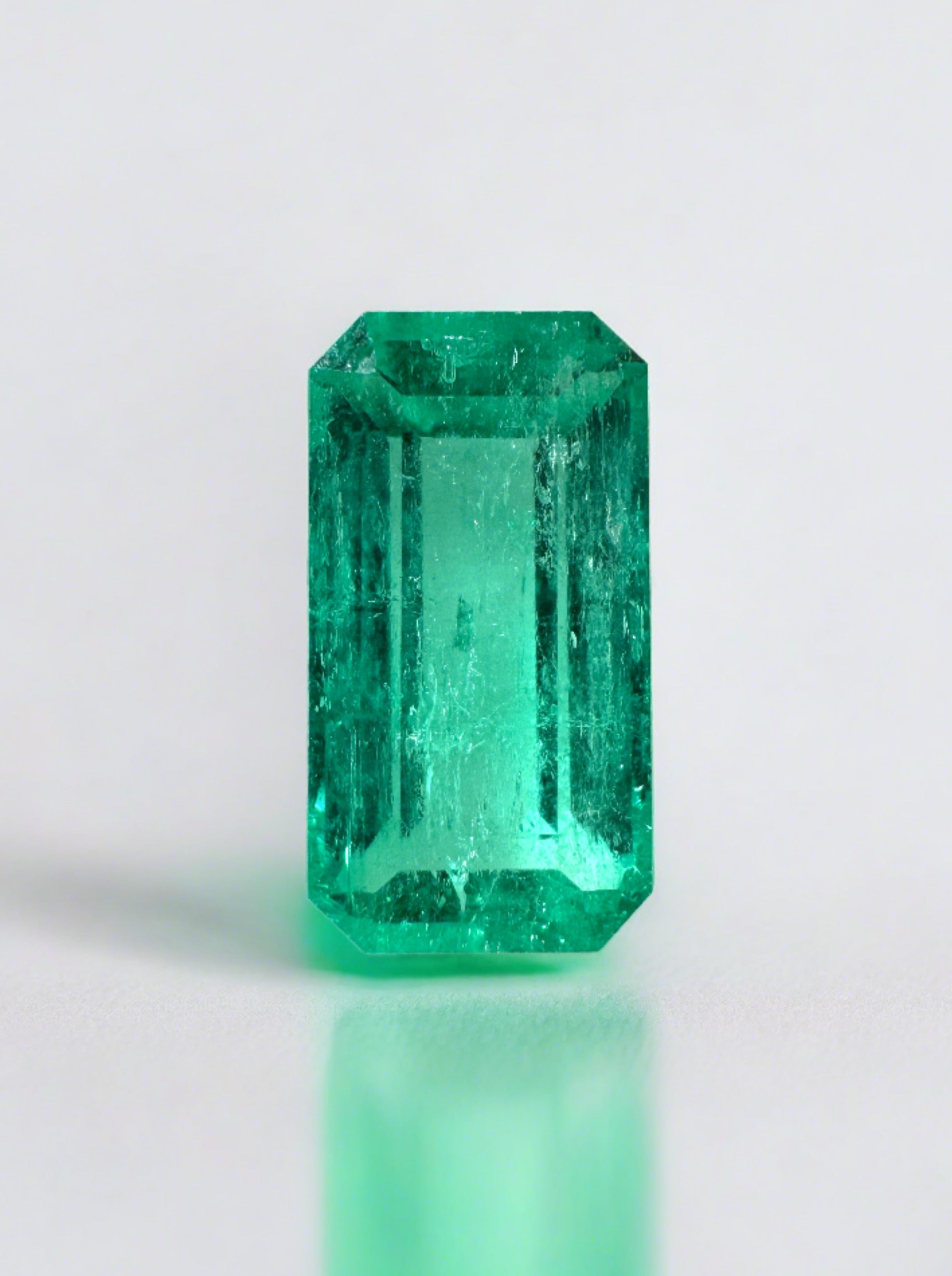 2.70 Carat 11.4x6mm Yellowish Elongated Emerald Cut Loose Gemstone for Jewelry Making - Perfect for Engagement Rings, Earrings & Pendants