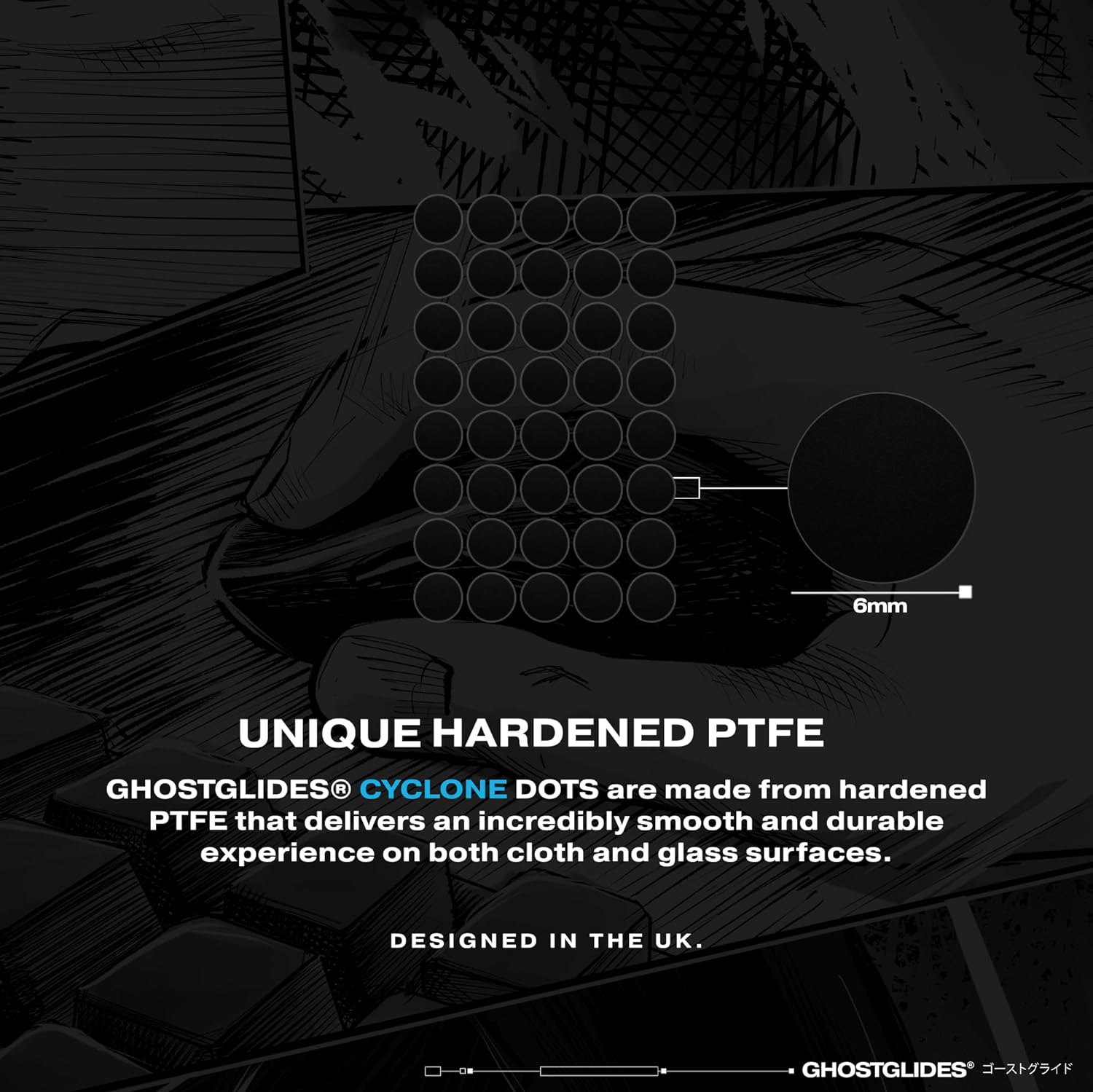 GHOSTGLIDES EDGERUNNER Skates - CYCLONE Universal Dots for Inline Skating | High-Performance Rollerblade Wheels for Outdoor & Indoor Sports, Fitness & Urban Commuting