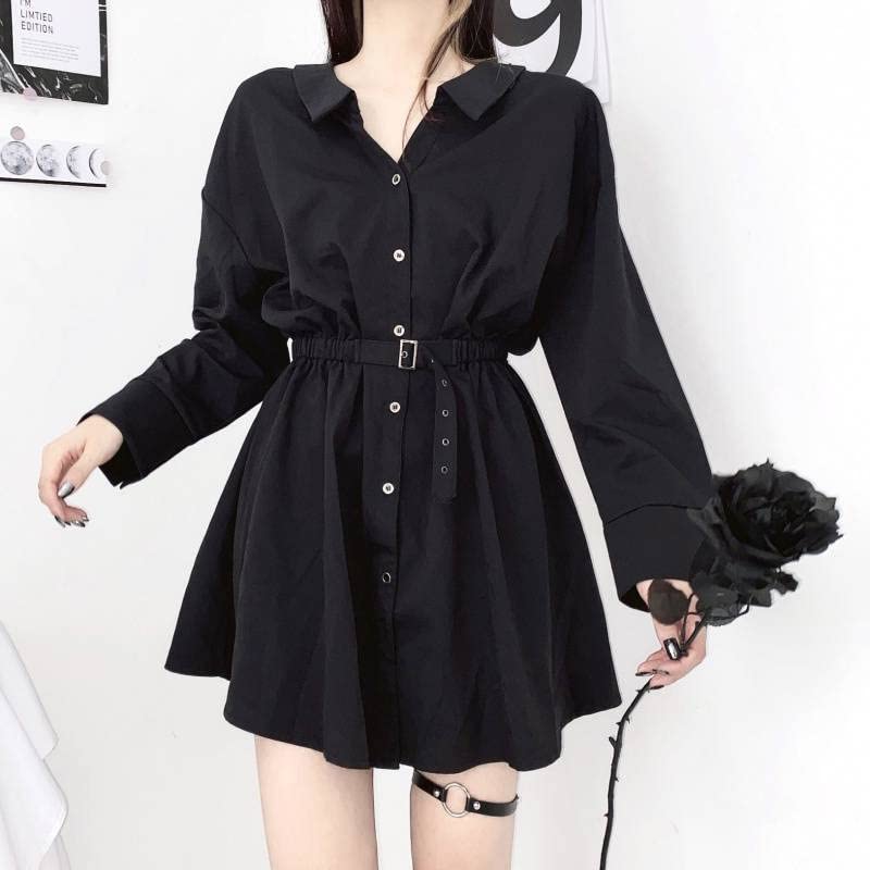 Elegant Gothic Long Dress & Short Skirt - Audrey Hepburn Style Little Black Dress for Waist Slimming | Perfect for Evening Parties, Date Nights & Formal Events