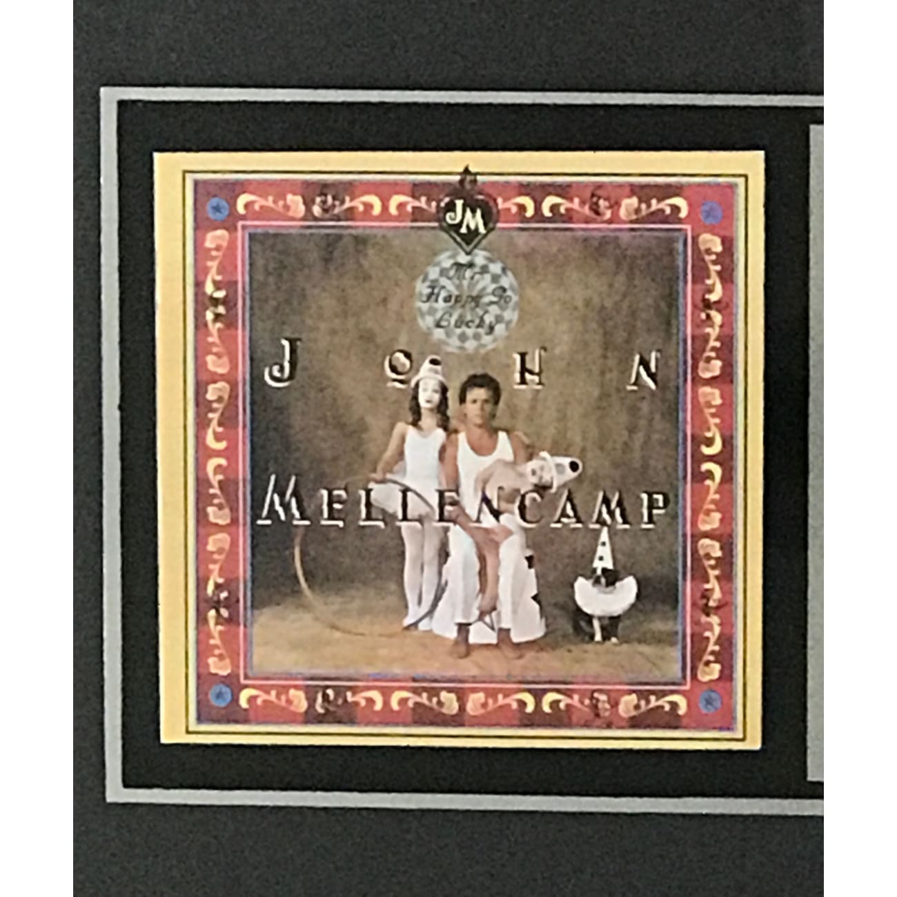 John Mellencamp Mr. Happy Go Lucky RIAA Platinum Album Award - Sealed Limited Edition Collectible Vinyl Record for Music Lovers & Display (Perfect for Home Decor, Music Room, or Gift for Rock Fans)