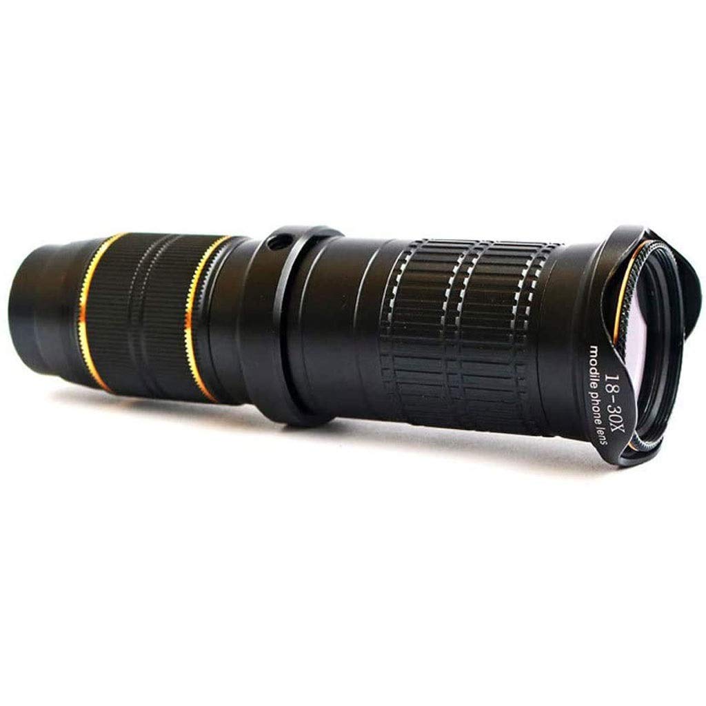18-30X Zoom Cell Phone Camera Lens - HD Telephoto External Lens for iPhone & Android Smartphones - Perfect for Concert Photography, Wildlife Videos & Long-Distance Shooting