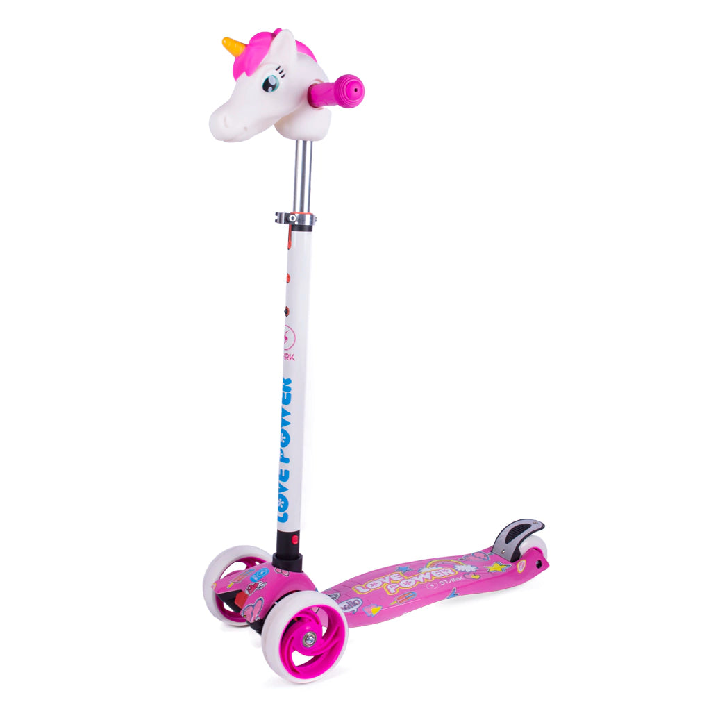 Stark 4-Wheel Unicorn Scooter for Kids - Fun & Safe Ride-on Toy for Boys & Girls - Perfect for Outdoor Play, Parks & Backyard Adventures