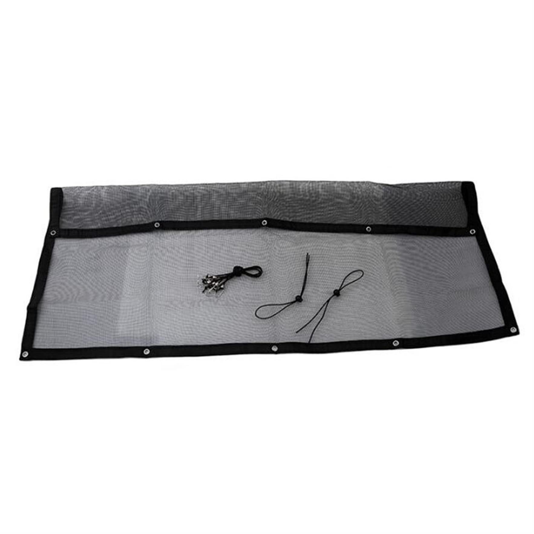 Adjustable Mesh Dog Car Barrier with Rope & Hook - Backseat Pet Divider Net for Pickup Trucks & Small Cars - Perfect for Safe Travel with Pets