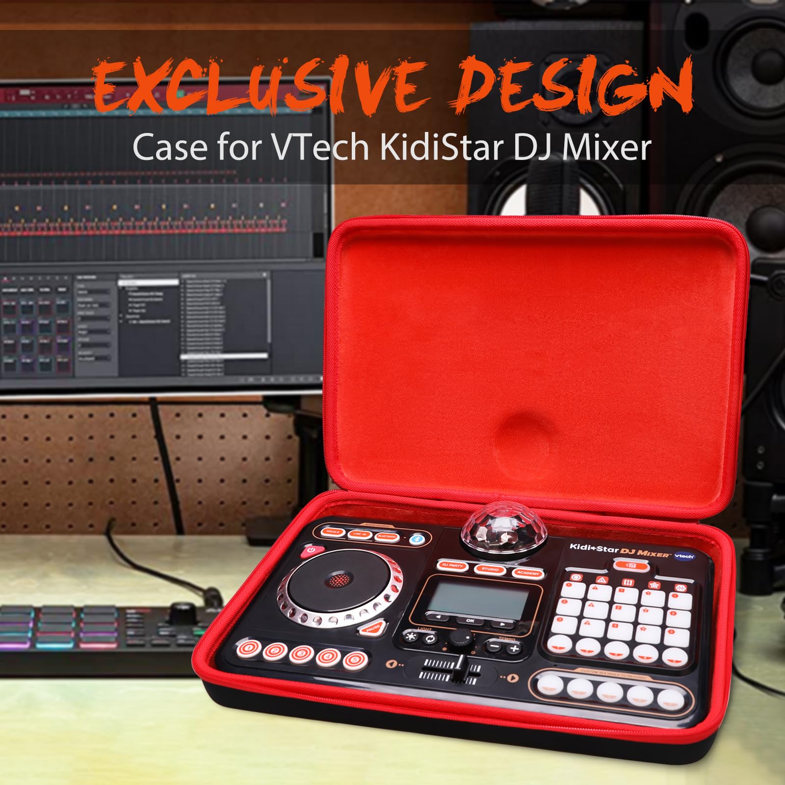 LTGEM DJ Mixer Case Compatible with VTech KidiStar DJ Mixer - Protective Storage Organizer for Kids Music Toy | Perfect for Travel, Birthday Gifts & Educational Play