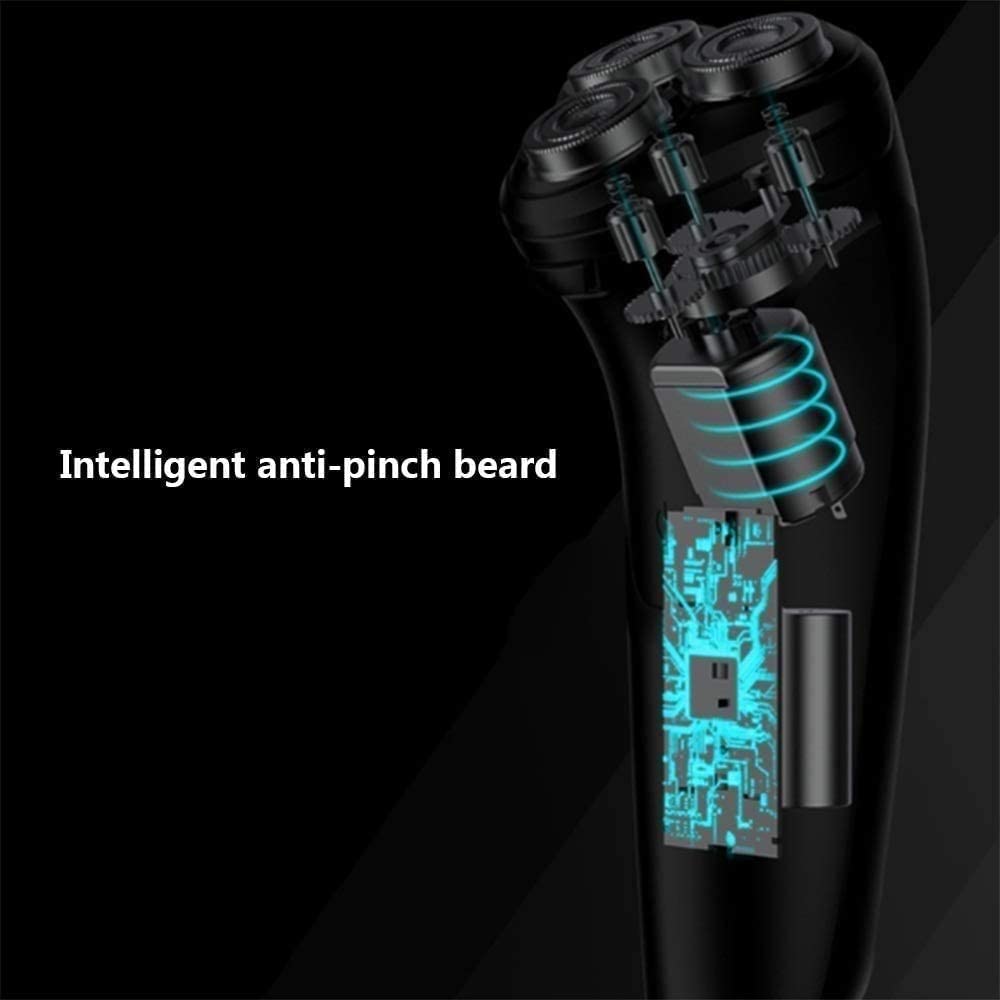 Men's Electric Shaver with USB Smart Charging & Waterproof Design - Wet/Dry Use for Travel, Gym & Daily Shaving - Perfect Gift for Father's Day & Birthdays
