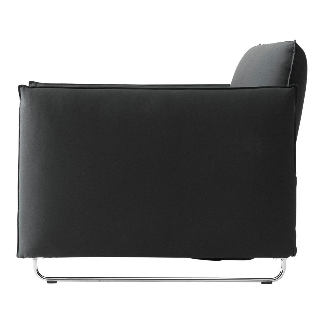 Modern Cord Chair with Convertible Single Bed Design - Perfect for Small Spaces, Guest Rooms & Cozy Reading Nooks