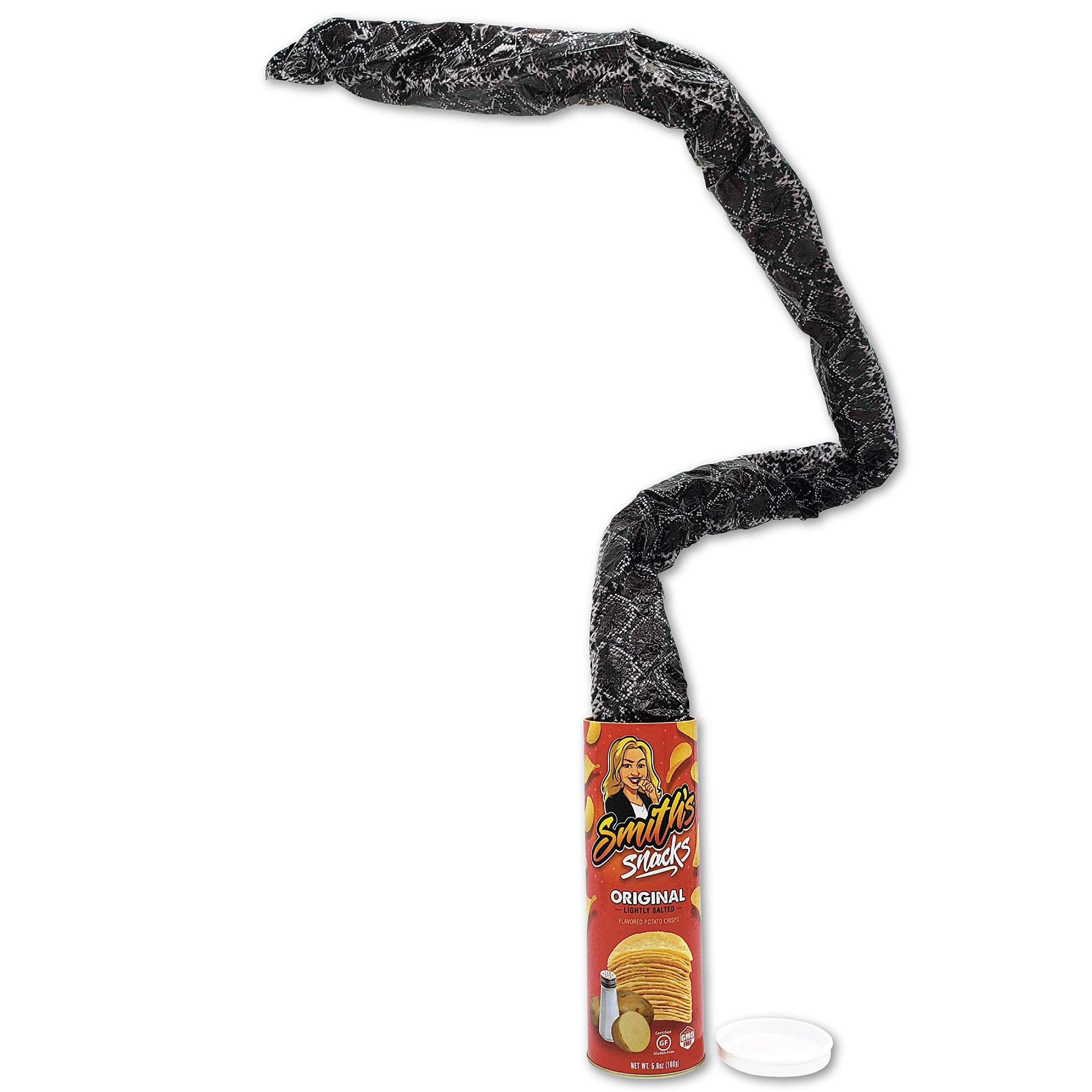Smith's Snacks Potato Chip Snake Prank Can - Hilarious Fake Snake Surprise Gift for Teens & Adults (Ages 14+) - Perfect for April Fools' Day, Halloween Pranks & Office Jokes