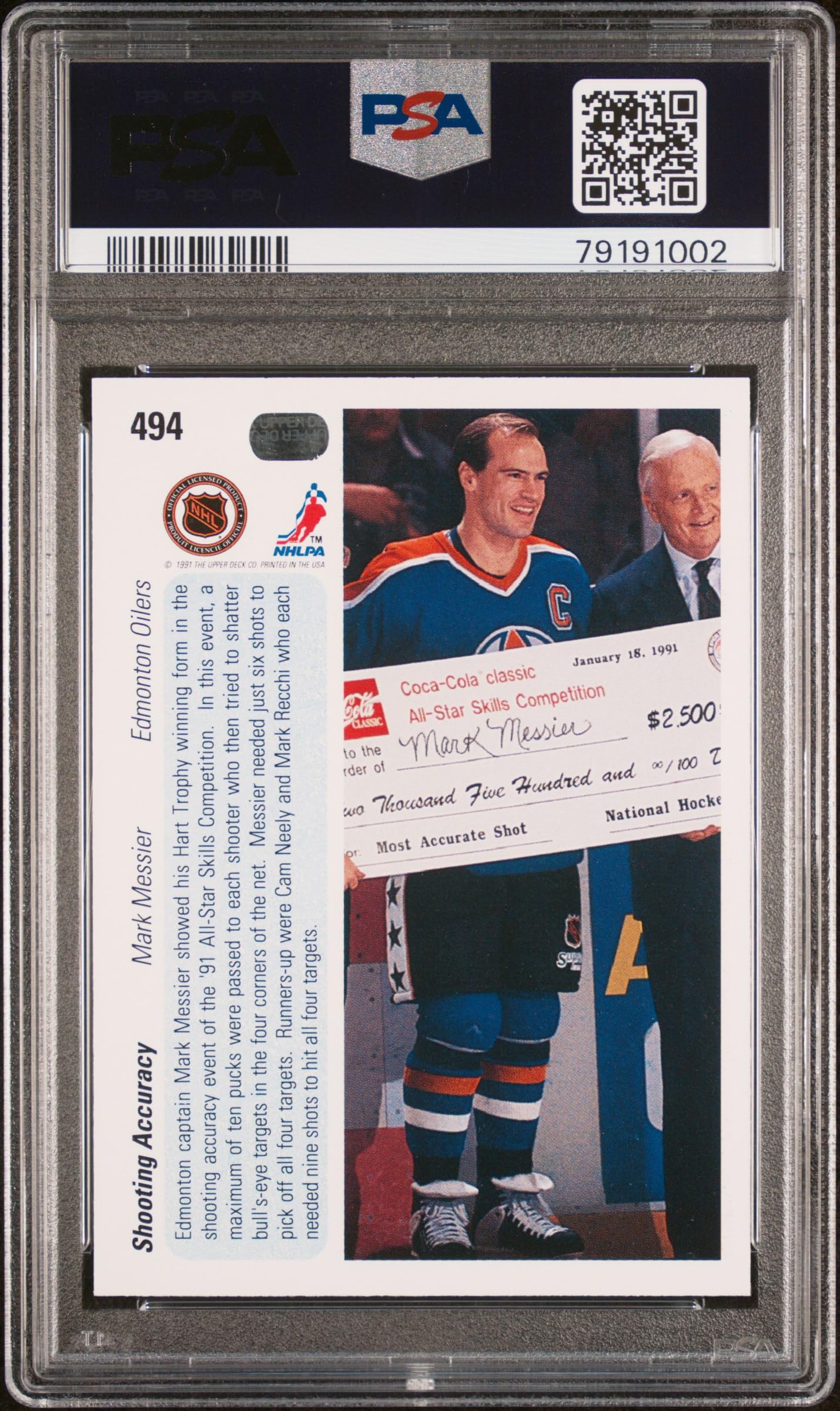 1990 Upper Deck Mark Messier #464 Hockey Card PSA 10 Gem Mint - Perfect for NHL Collectors & Hockey Memorabilia Displays