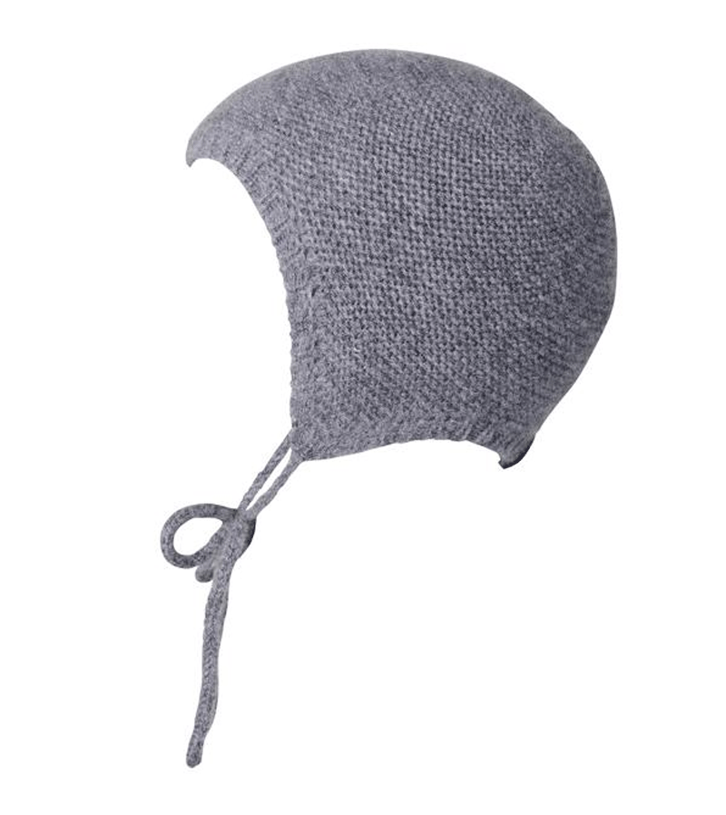 Grey Melange Cassidy Cashmere Bonnet by mp Denmark – Luxurious Soft Winter Hat for Women, Perfect for Cold Weather & Indoor Comfort