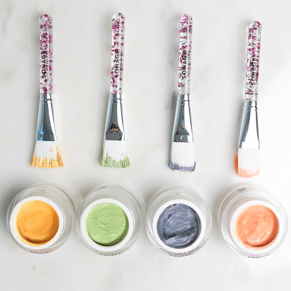 Vegan Glitter Makeup Brush for Face Mask & Foundation - Soft Synthetic Bristles for Flawless Application - Perfect for Halloween, Cosplay & Everyday Makeup
