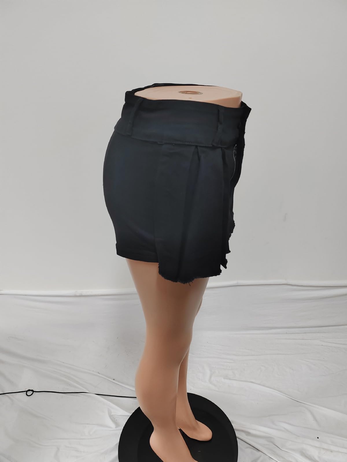 Molisry Women's High Waist Denim Skorts Shorts - Asymmetrical Hem Double Side Jean Skirt for Casual Outfits, Summer Wear & Outdoor Activities