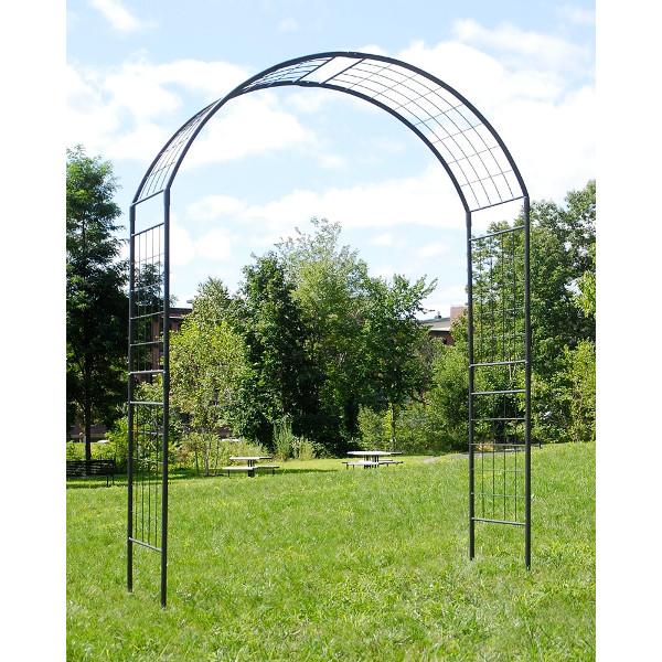 Achla Designs Monet II Arbor - 14 ft Garden Arch for Outdoor Weddings, Vine Support & Backyard Decor
