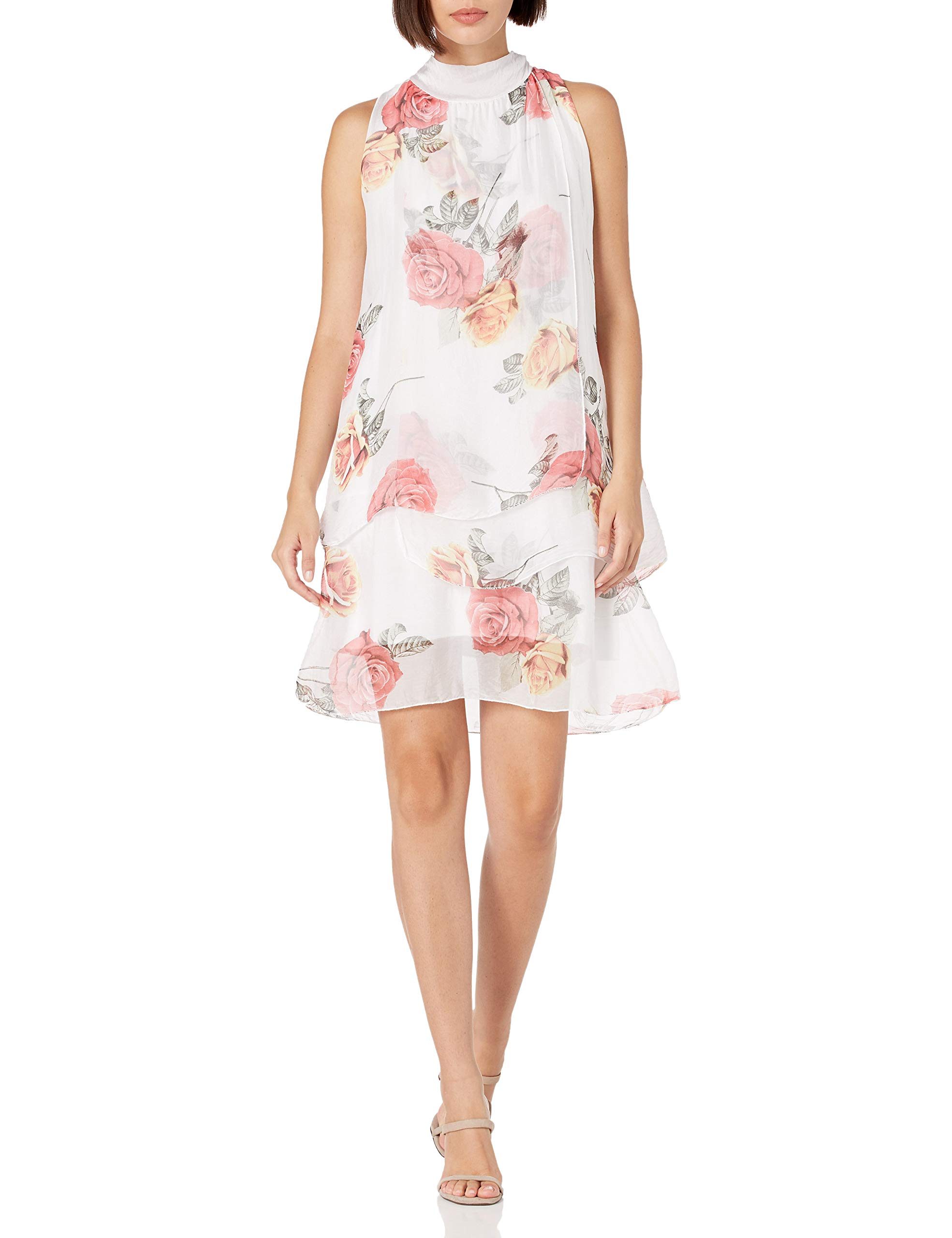 Italian Made Women's Layered Dress - Elegant Flowy Maxi Dress for Summer, Beach, Weddings & Special Occasions