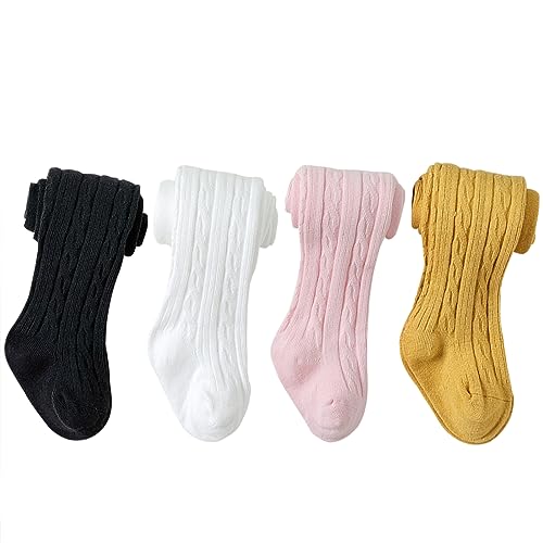 4 Pack, Black+ivory White+pink+ginger