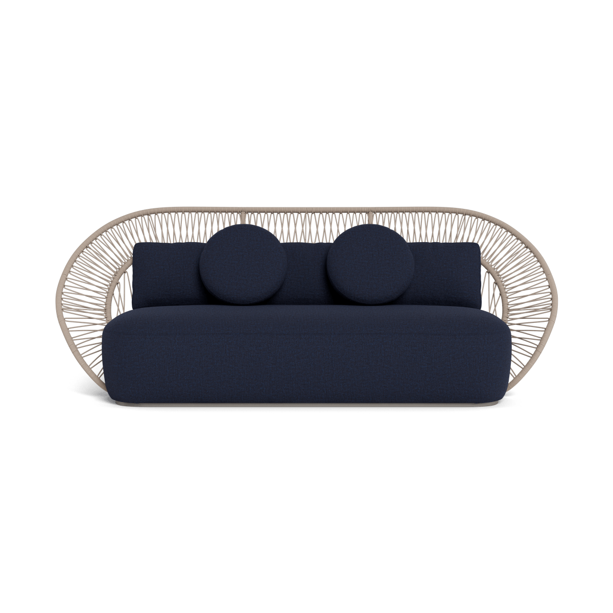 Modern Maui 3-Seat Sofa - Comfortable Fabric Couch for Living Room, Lounge & Family Room - Perfect for Relaxing, Entertaining & Small Spaces