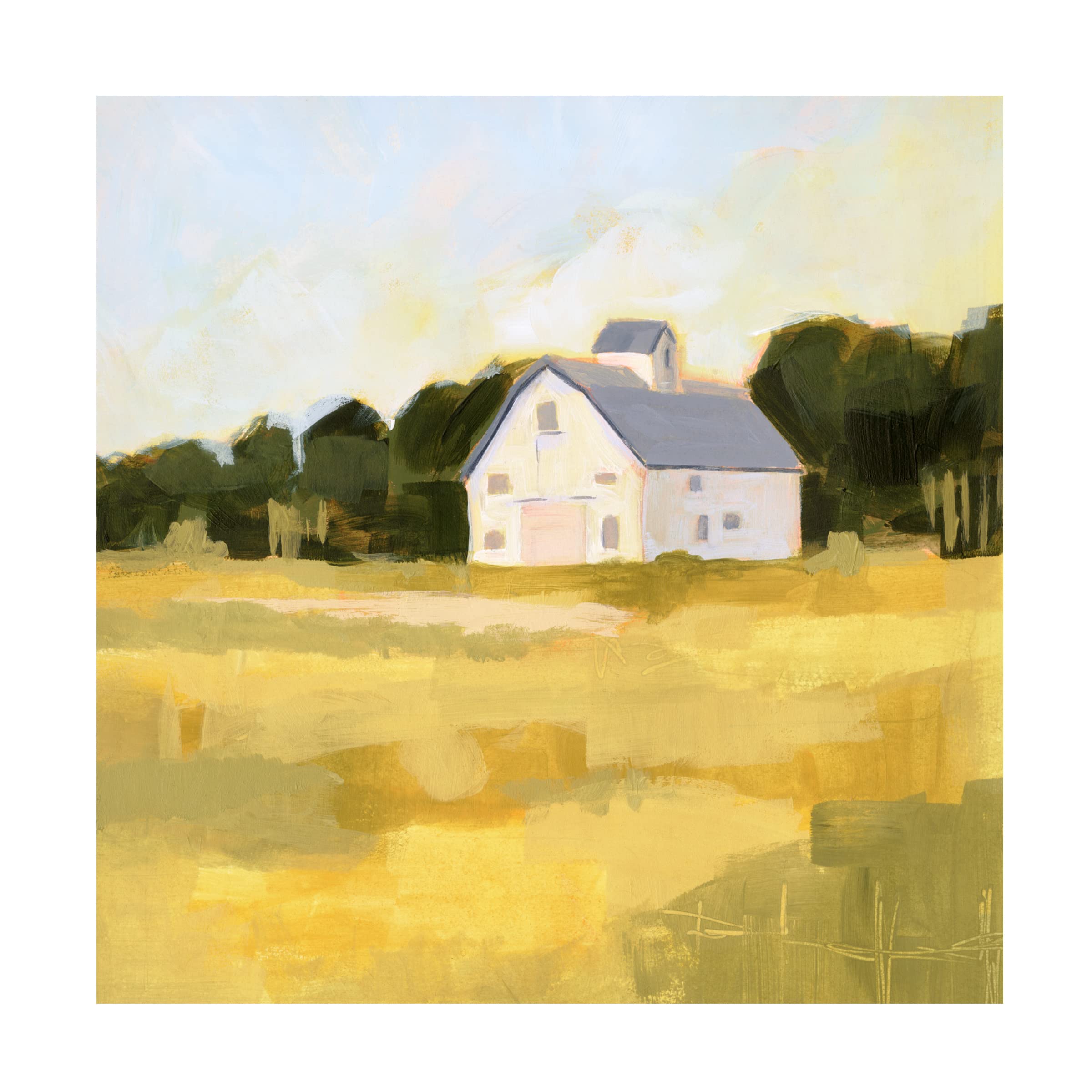 Victoria Borges 'Golden Country II' Canvas Art Print - Premium Trademark Fine Art for Home & Office Decor - Perfect for Living Room, Bedroom, or Office Wall