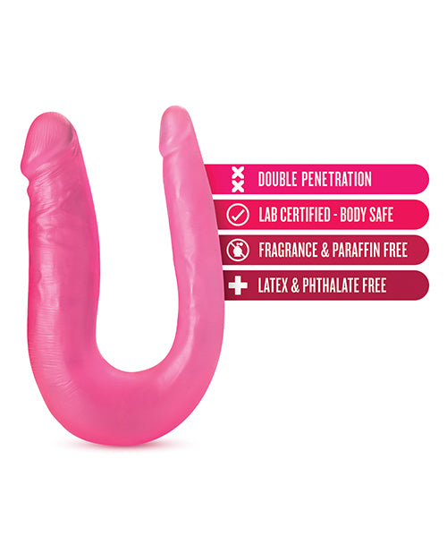 B Yours Sweet Double Dildo - Pink Adult Toy for Couples & Solo Play - Perfect for Lesbian, BDSM & Spicy Intimate Moments