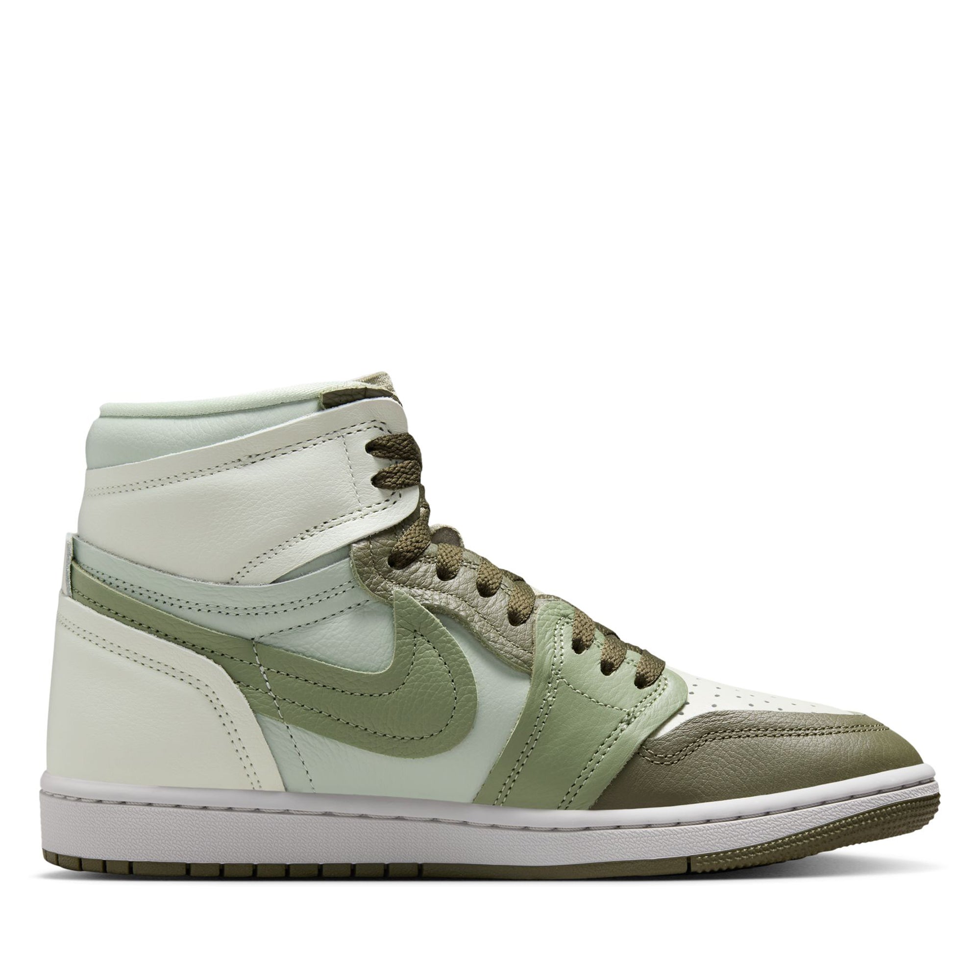 Women's Air Jordan 1 High OG Sneakers - Medium Olive/Oil Green Basketball Shoes for Women | Perfect for Streetwear, Gym & Casual Outfits