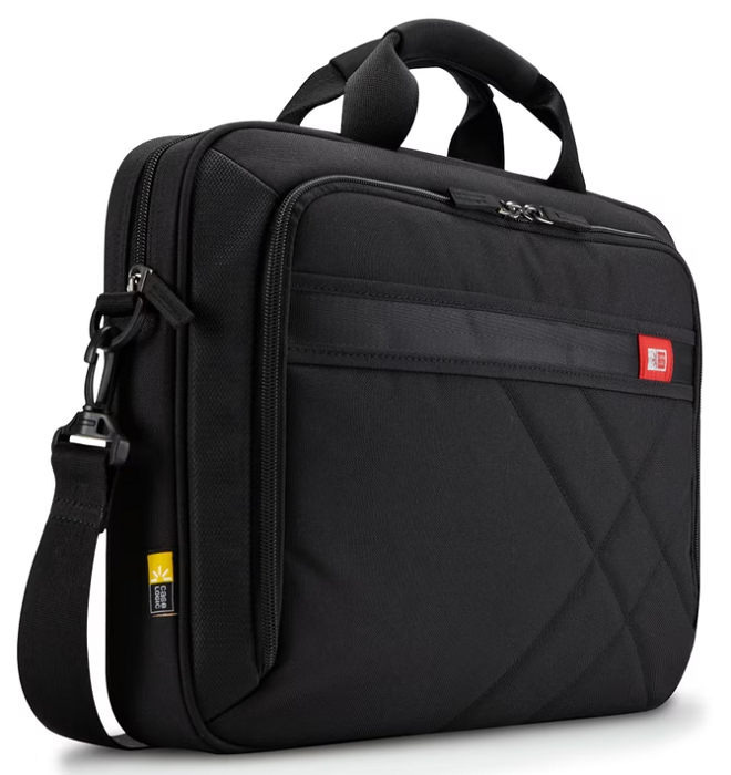 Case Logic 17 Inch Laptop Bag with Tablet Pocket - Water-Resistant Computer Briefcase for Business Travel & Work Commute