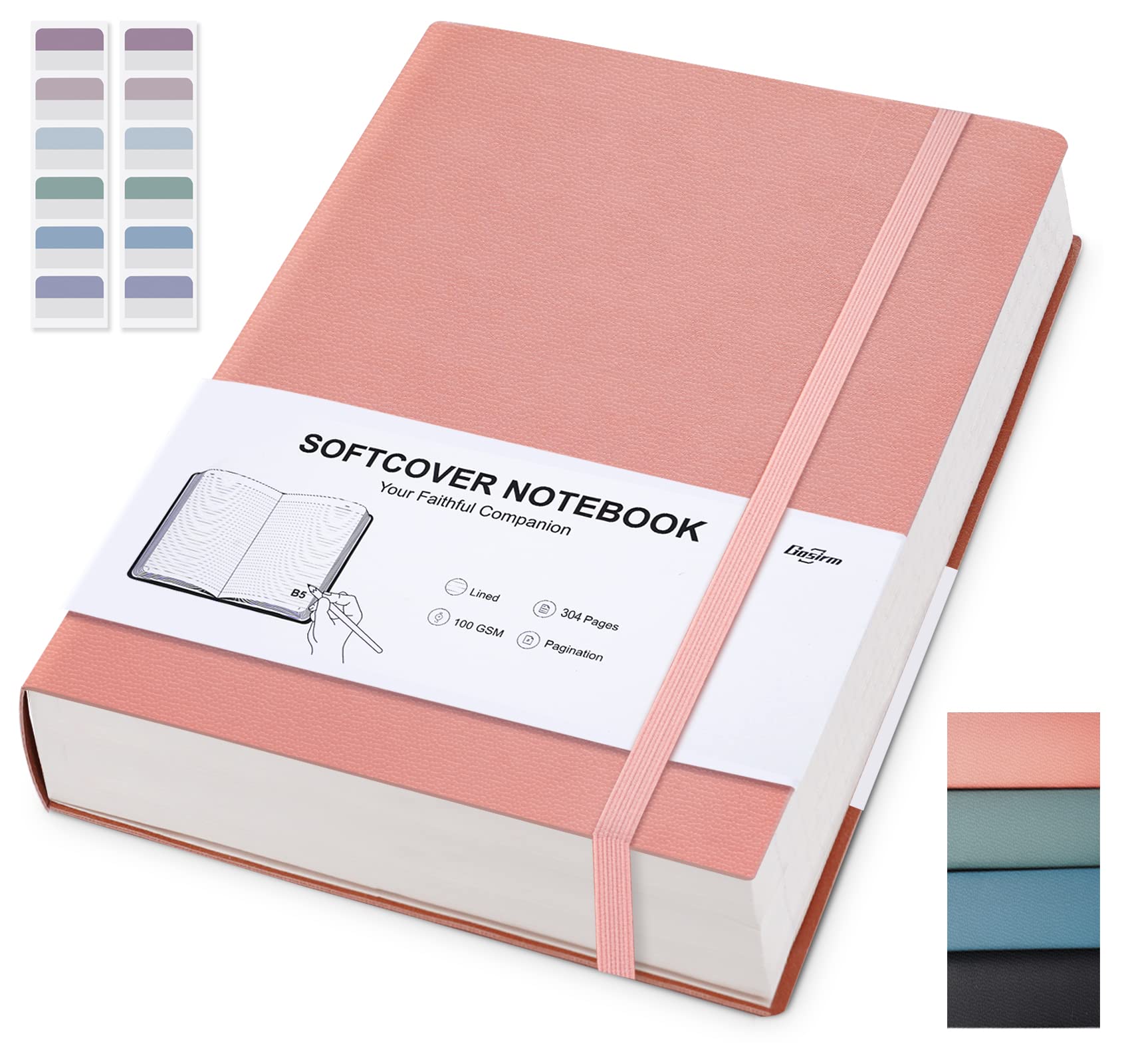 Premium B5 Leather Lined Notebook Journal - 7.6