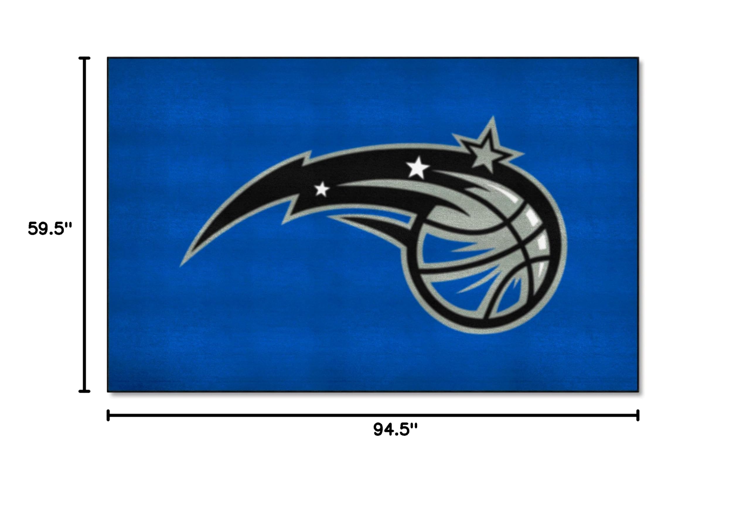 FANMATS 9364 Orlando Magic Ulti-Mat Rug - 5ft x 8ft NBA Team Logo Carpet | Durable Sports Fan Area Rug for Game Room, Man Cave & Tailgating - Perfect Home Decor for Basketball Enthusiasts