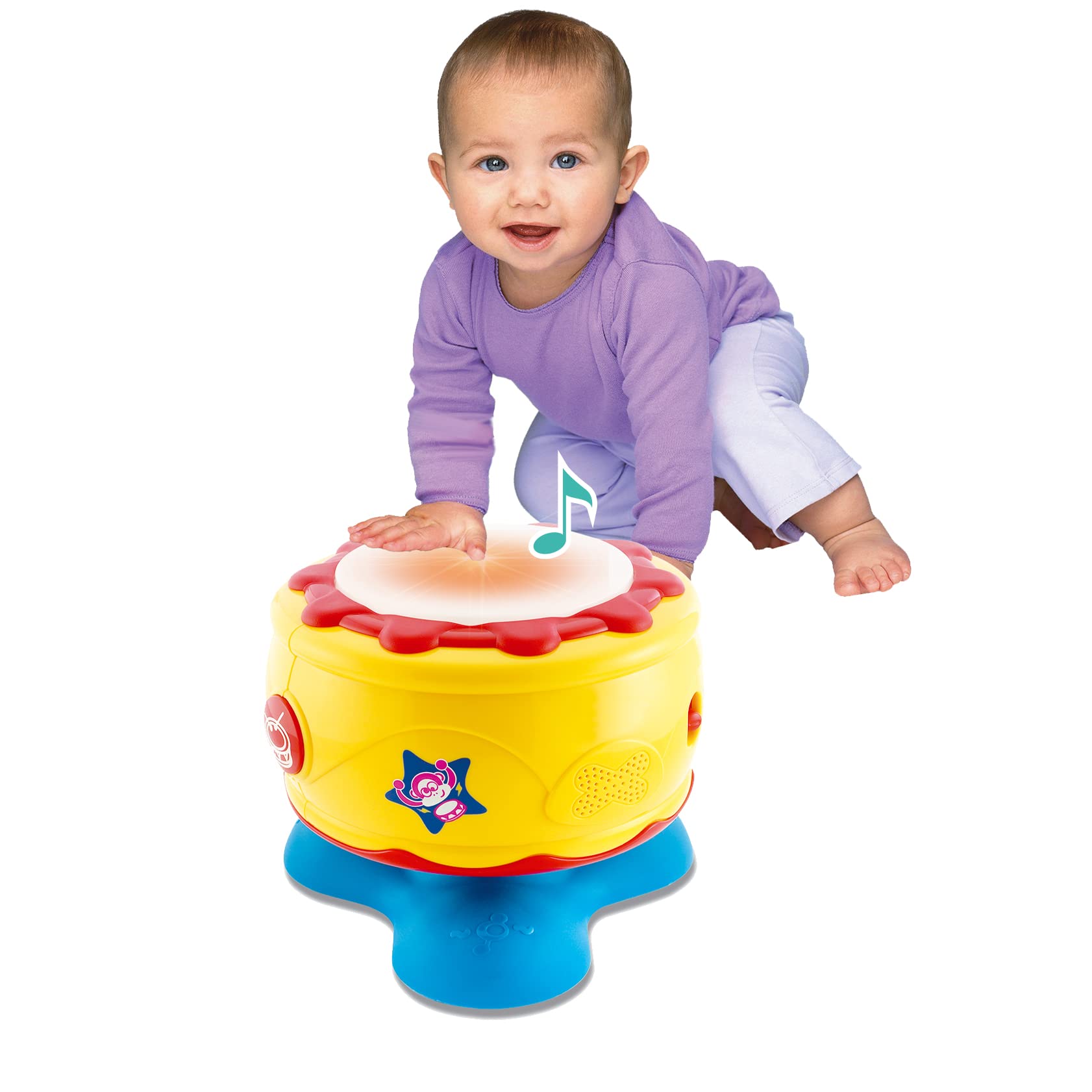 ISEE Musical Baby Toys for 12-18 Months | Light Up Sensory Bongo Drums | Toddler Drum Set for 1-3 Year Olds | Early Learning Educational Toys | Perfect Birthday Gift for Babies - Great for Sensory Development, Motor Skills & Musical Playtime
