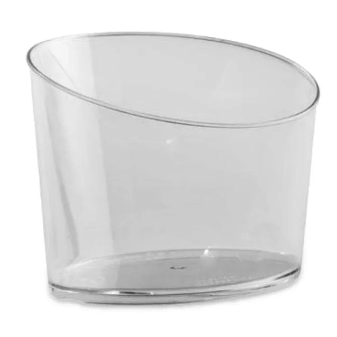 6.42oz Angled Oval Glass - Elegant Drinking Glass for Cocktails, Juice & Iced Coffee - Perfect for Home Bar, Restaurants & Parties