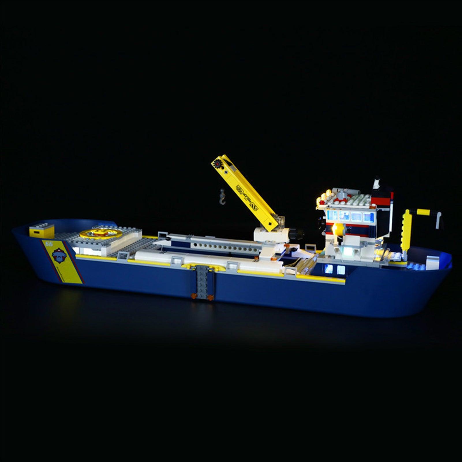 LEGO City Ocean Exploration Ship 60266 Light Kit - LED Lighting Set for LEGO Models | Perfect for Night Display & Room Decoration
