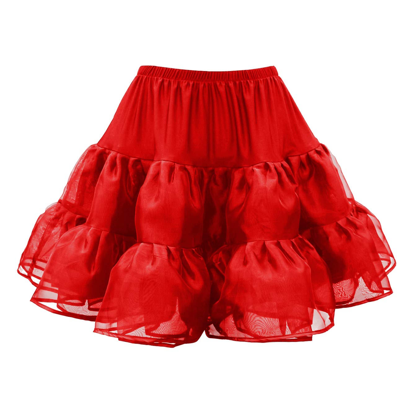 BlackButterfly Kids Organza Petticoat Skirt - Fluffy Layered Tutu for Girls Birthday Party & Dance Performance