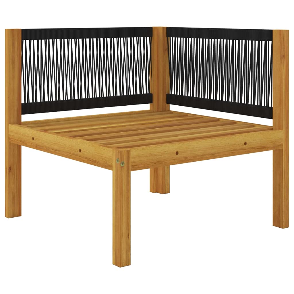 Premium SKM Patio Corner Sofa Set with Weather-Resistant Cushions & Durable Solid Acacia Wood Frame - Perfect for Outdoor Lounge, Garden, Poolside & Backyard Relaxation