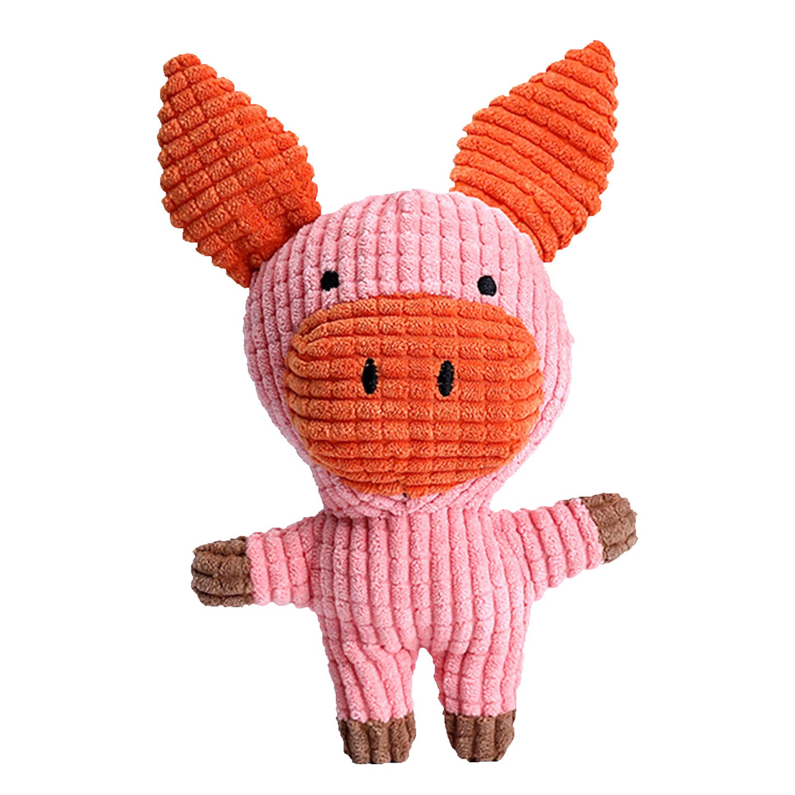 GserGdK 12-Piece Pig Plush Dog Toy Bundle with Squeakers - Soft Chew Toys for Medium & Large Dogs - Puppy Teething, Training & Interactive Play - Perfect for Indoor/Outdoor Use & Crate Time
