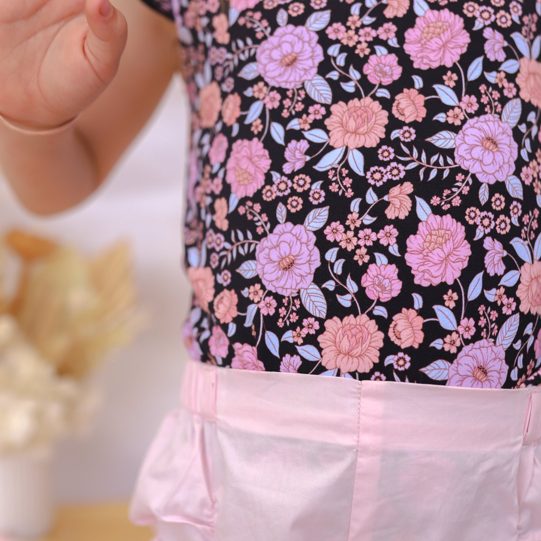 Floral Short Sleeve Flutter Top - Women's Summer Blouse for Casual Wear & Outdoor Activities | Alayna Fashion