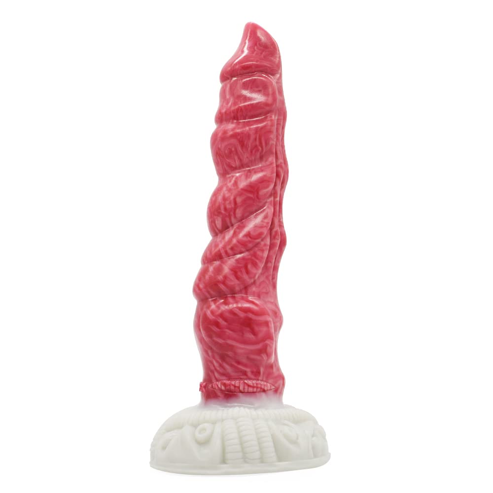 Premium Liquid Silicone Alien/Fido Dildo with Strong Suction Cup - Realistic Adult Sex Toy for Women & Men - Perfect for Solo Play, Couples Fun & BDSM Exploration