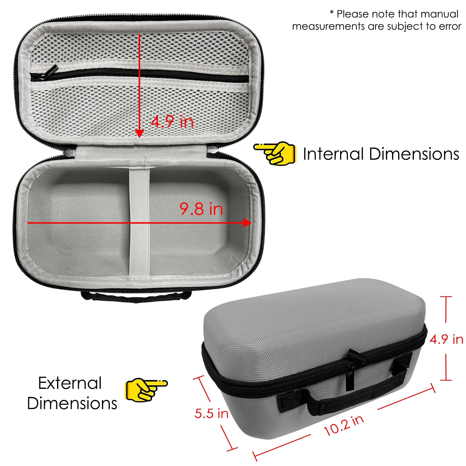 HY320 Projector Carrying Case with Lens Cap - Durable Travel Storage Bag for Magcubic HY320 Projector Accessories