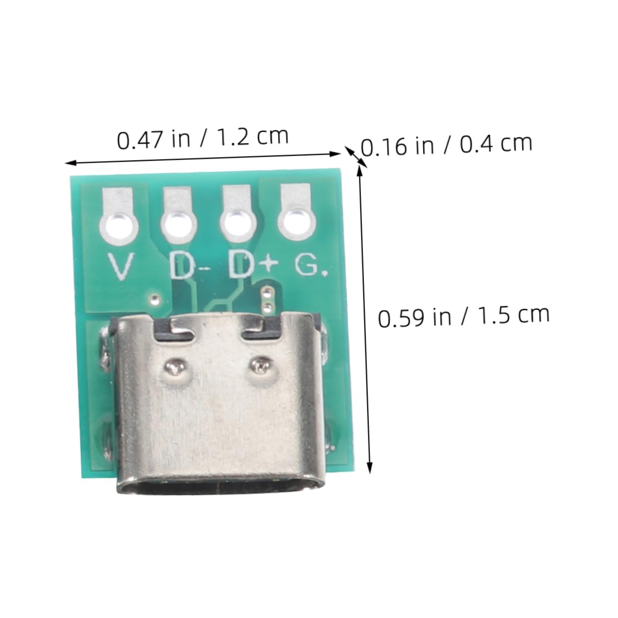 20Pcs USB C Female Connector DIY 3.1 Type C Adapter PCB Converter - Fast Data Transfer for Smartphones, Laptops & DIY Electronics Projects