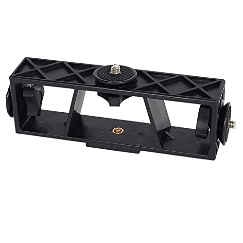 Triple Multi-Function Extension Bracket with 1/4” Screw for Tripod Stand - Perfect for Live Streaming, Photography, and Video Recording