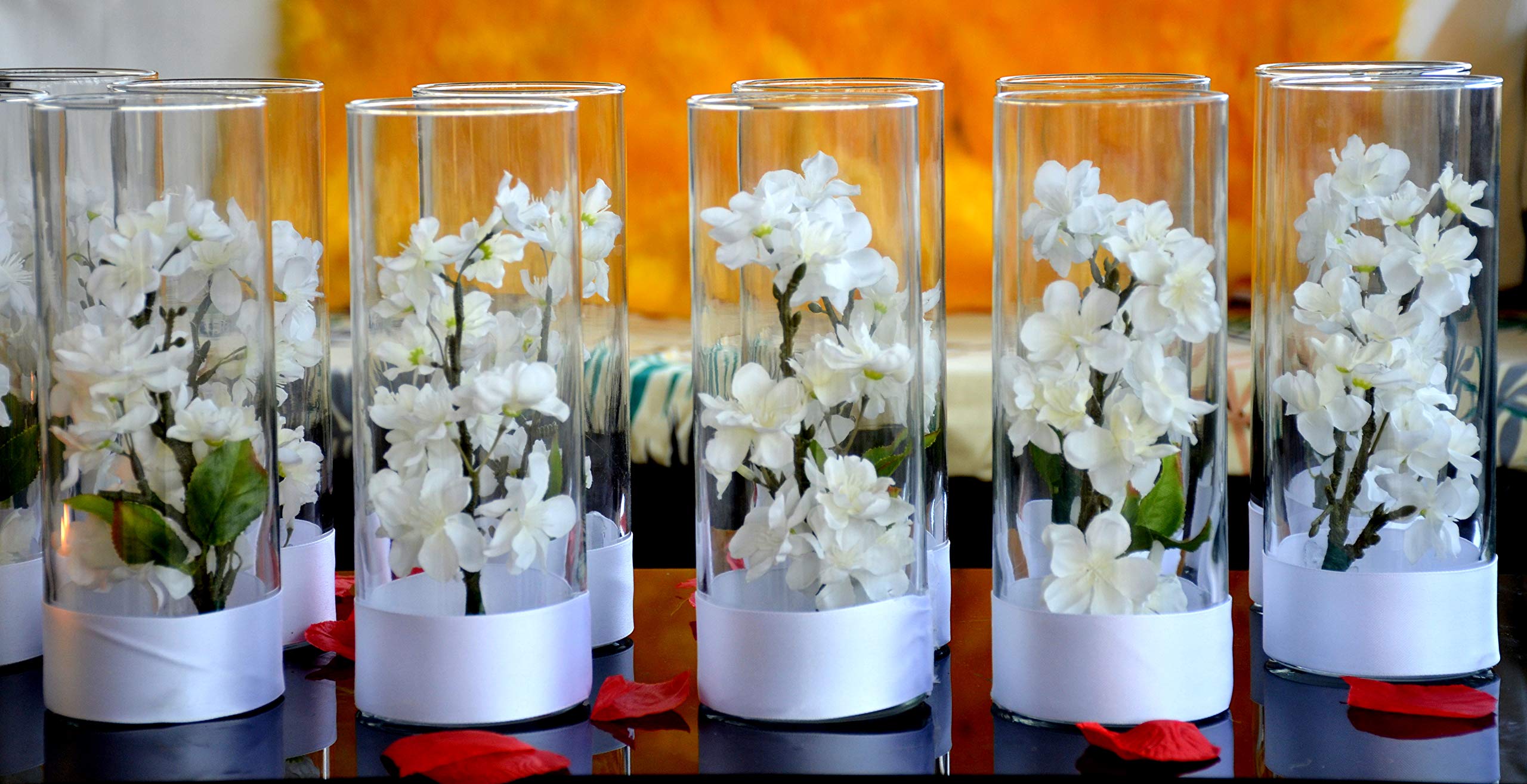 10-Piece Floral Centerpiece Set - Silk Flower Arrangement for Wedding, Bridal Shower & Party Decor | Elegant Table Decorations for Reception, Sweet 16 & Special Events