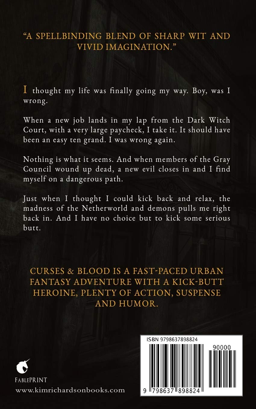 Curses & Blood (The Dark Files) - Supernatural Thriller Novel for Adults | Perfect for Halloween Reading & Dark Fantasy Lovers