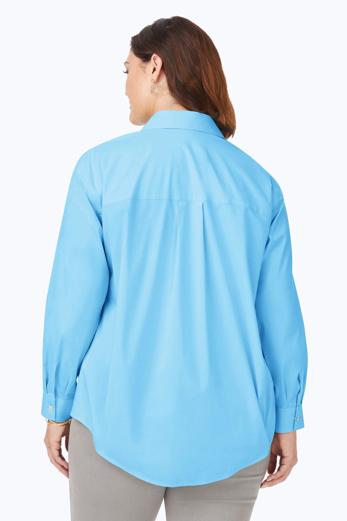 Lacey Plus Stretch No Iron Pullover Long Sleeve Tunic Top for Women | Wrinkle-Free Comfortable Blouse for Work & Casual Wear | Perfect for Office, Travel & Everyday Outfits