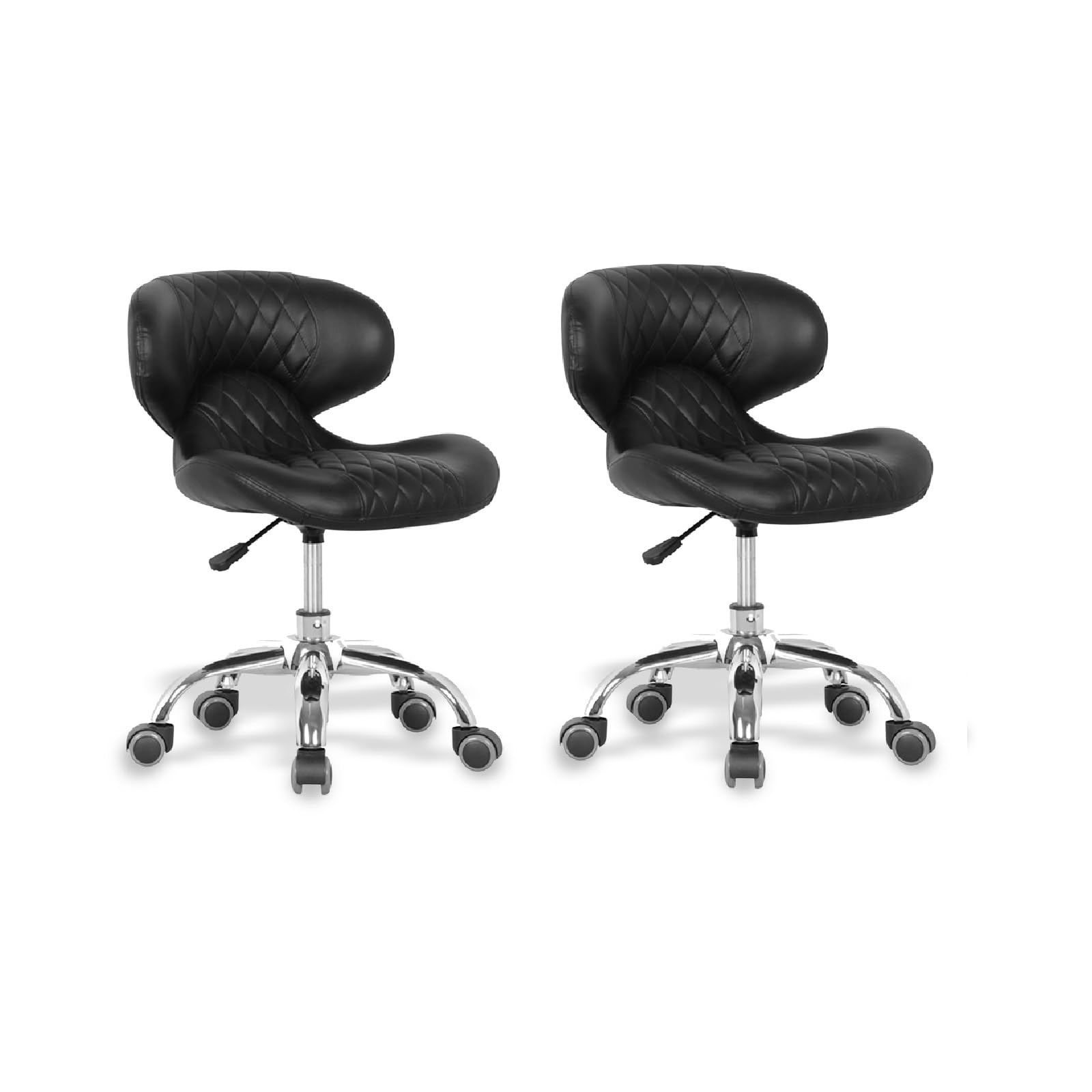 HugoII Adjustable Height Nail Technician Stool Set of 2 (19