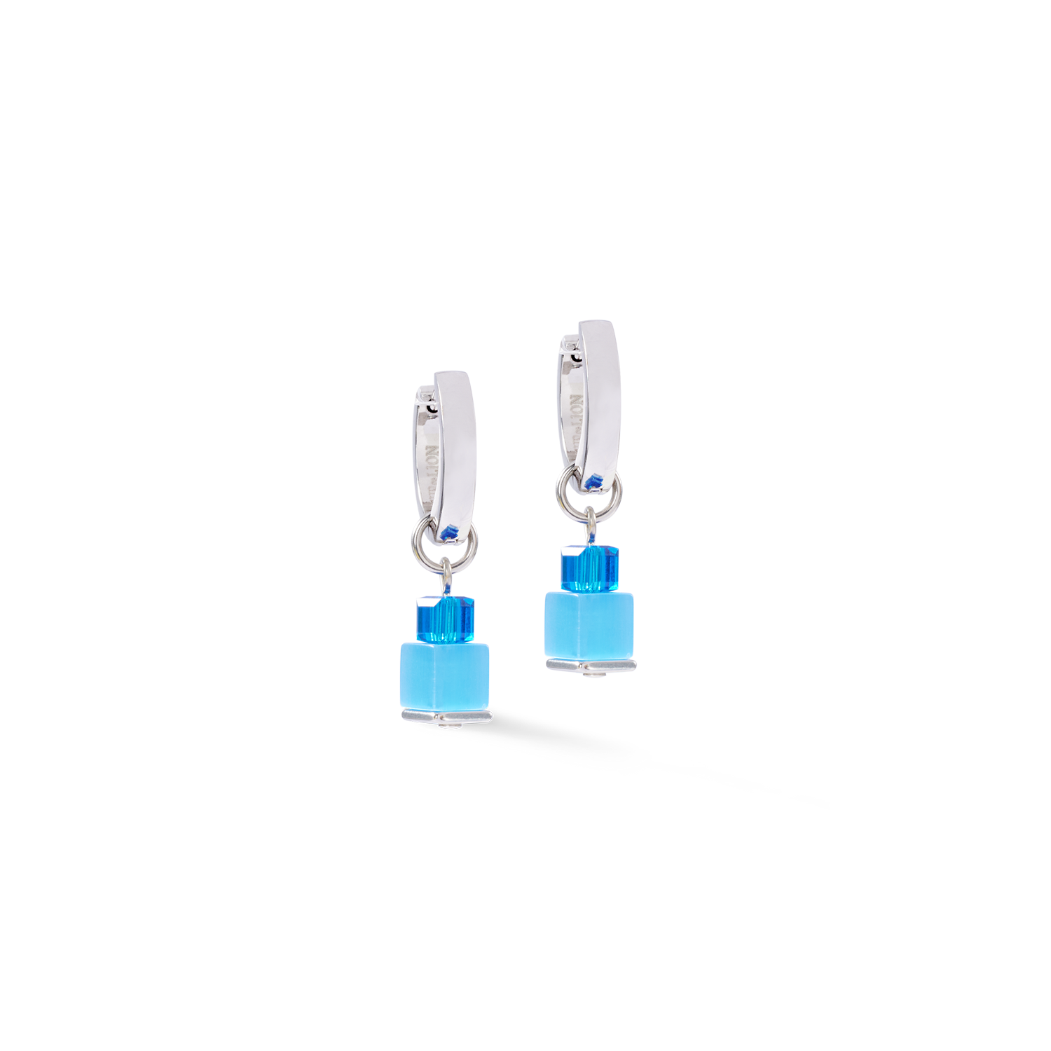 Elegant Silver Hoop Earrings with Cubic Charm - Perfect for Casual Wear, Parties & Gifts | Ocean-Inspired Jewelry for Women