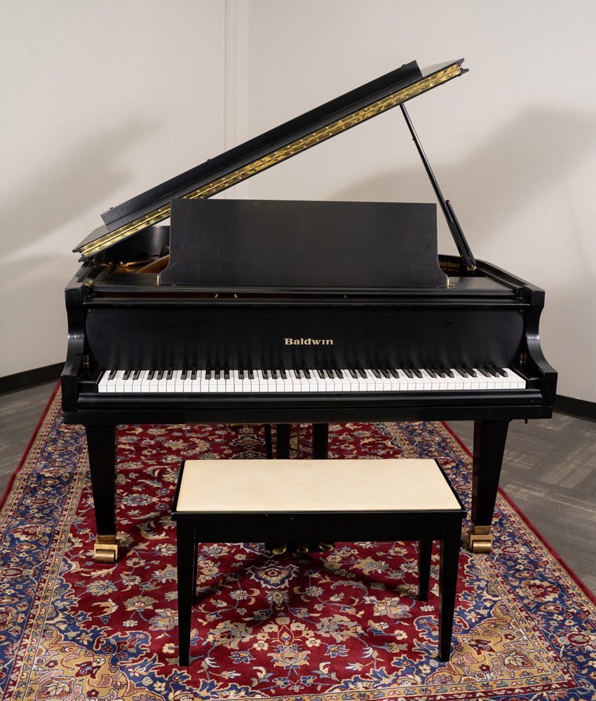 Baldwin 5'8 Model R Grand Piano in Satin Ebony Finish | Premium Upright Piano for Home, Studio & Concert Hall | Perfect for Professional Pianists & Music Enthusiasts