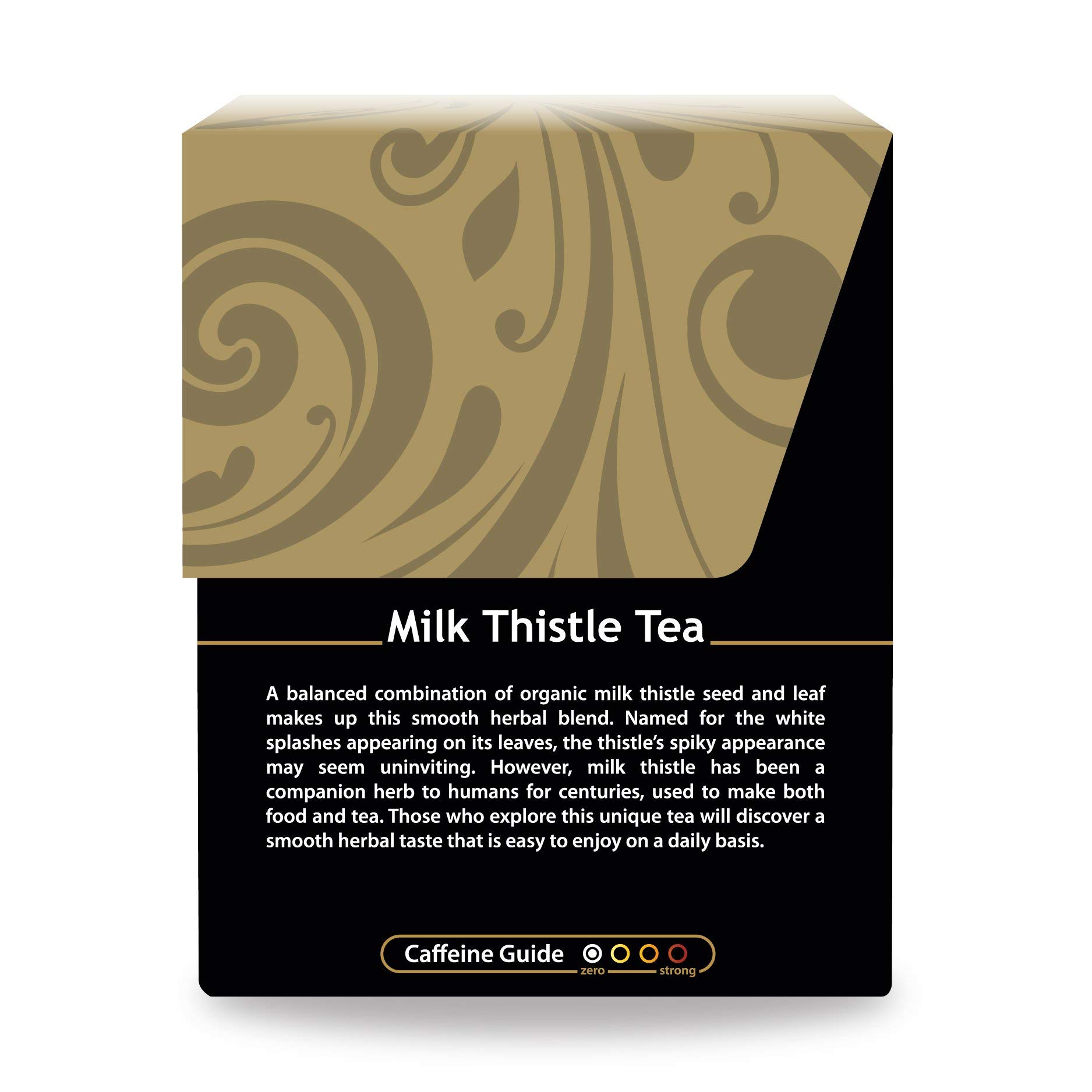 Organic Milk Thistle Tea by Buddha Teas - OU Kosher, USDA & CCOF Certified, 18 Bleach-Free Tea Bags | Supports Liver Health & Detox, Perfect for Daily Wellness & Relaxation