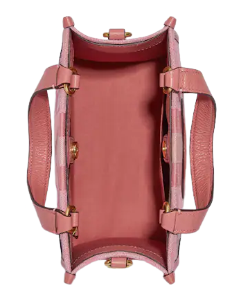 Coach Dempsey Tote 22 - Signature Jacquard Crossbody Bag with Stripe Design & Embroidered Coach Patch | Perfect for Work, Travel & Everyday Use
