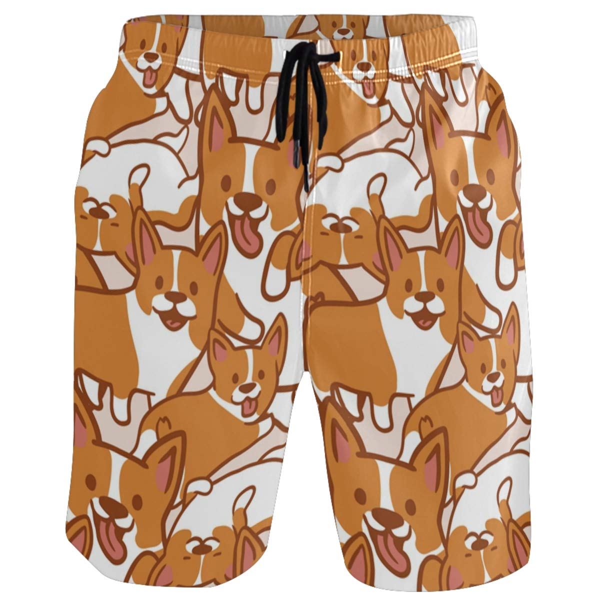 Visesunny Men's Quick Dry Swim Trunks - Summer Beach Board Shorts with Comfortable Elastic Waistband for Swimming, Surfing, and Vacation Outfits