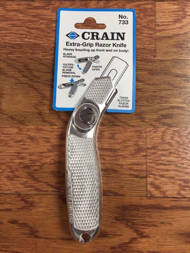 M&S Carpet Knife 733 - Professional Carpet Cutting Tool for Flooring Installation, DIY Home Improvement & Craft Projects | Heavy Duty Utility Knife with Ergonomic Grip